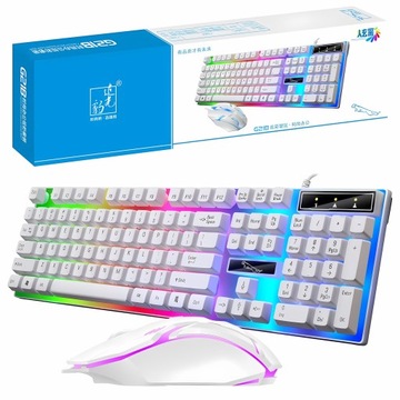НАБОР ИГРОВОЙ КЛАВИАТУРЫ, МЫШЬ С RGB ПОДСВЕТКОЙ