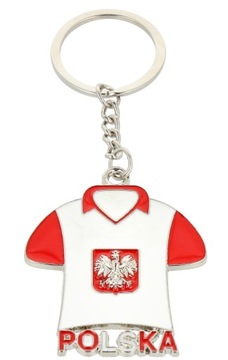 Brelok kibica koszulka POLSKA 11 cm