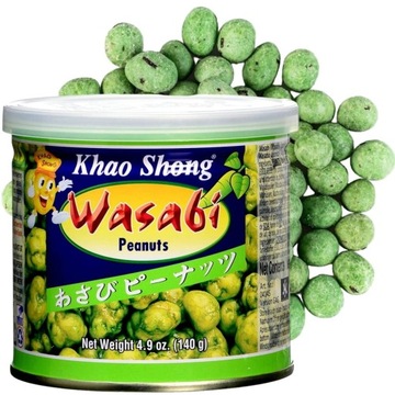 Tajskie Orzeszki Orzechy Ziemne Przekąska Smak WASABI Peanuts Snack 140g