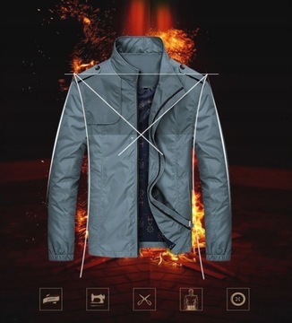 КУРТКА ВЕТРОВОЧКА МУЖСКАЯ ТРАНСМИССИЯ, КОМФОРТНАЯ, M-5XL