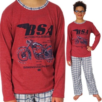 Piżama MŁODZIEŻOWA 176/182 (XXL) bawełna MOTO gift