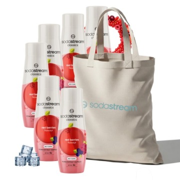 Sada sirupů do vody SodaStream Lesní ovoce Zero 6x440 ml taška Bonus