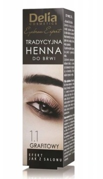 DELIA TRADYCYJNA HENNA DO BRWI 1.1 GRAFITOWY 2g