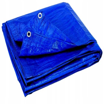PLANDEKA 10x18 NIEBIESKA WZMACNIANA 75G/M2