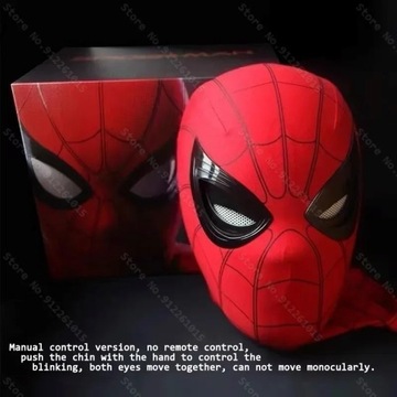 Mascara Spiderman Headgear Mask Cosplay Moving Eyes Electronic Mask Spider