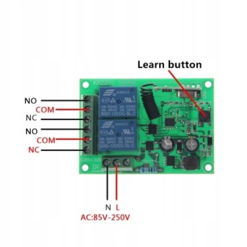 РАДИОПУЛЬТ ДИСТАНЦИОННОГО УПРАВЛЕНИЯ 230В РАДИОВЫКЛЮЧАТЕЛЬ