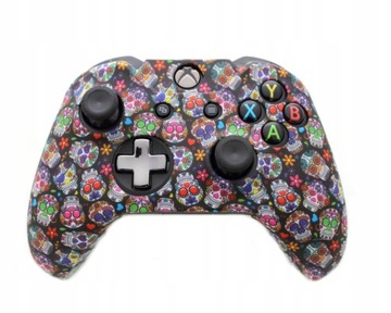 IRIS Silikonowy pokrowiec etui osłona case na pad do Xbox One [CZASZKI]