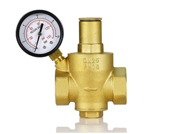 REDUKTOR CIŚNIENIA WODY Z MANOMETREM 1'' CAL DN25 REGULATOR 1-6 BAR FILTR