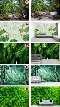 ФОТО ОБОИ ПЕРО ЦВЕТ ПАЛЬМОВЫЕ ЛИСТЬЯ ГРАФИКА