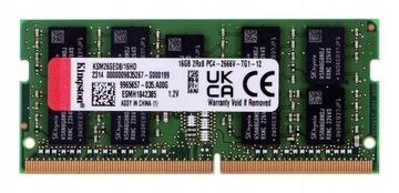 Kingston SODIMM ECC 16GB DDR4 2Rx8 Hynix D 2666MHz