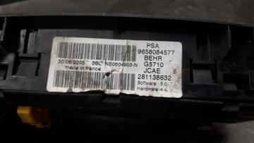 9658084577 PANEL VENTILACE KLIMATIZACE CITROEN C4 1.4 16V