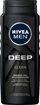 Гель для душа NIVEA MEN Deep Clean 2 x 500 мл