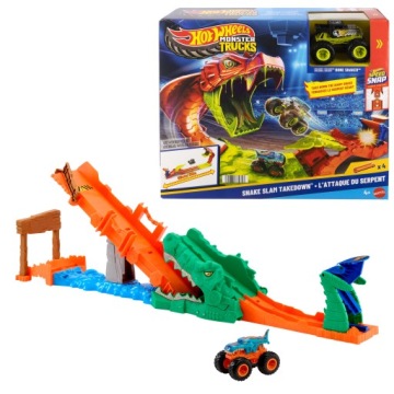 Hot Wheels Monster Trucks Гоночні виклик – Трек Крокодила Набір 4+ JJN45
