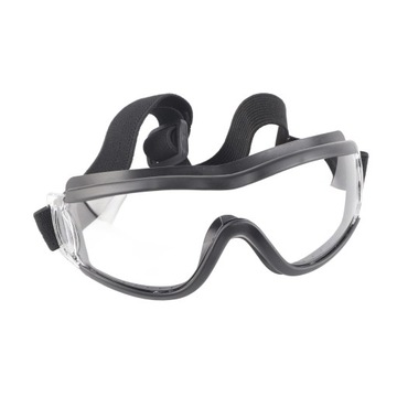 Okulary ochronne dla dzieci AntiSpittle Kid Antifog Transparent (czarne)