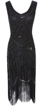 SUKIENKA CEKINOWA GATSBY LATA 20 SYLWESTER XS