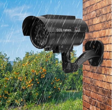 KAMERA ATRAPA IR LED MONITORING ZEWNĘTRZNA ŚCIENNA KAMERA Z DIODĄ MIGAJĄCA