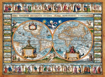 Пазл 2000 Карта мира Кастор