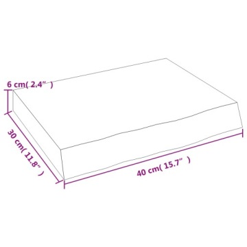 VidaXL Столешница для ванной комнаты, 40x30x6 см, необработанная, массив