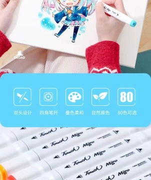 Алкогольные маркеры набор маркеров 80 шт. EB320