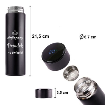 KUBEK TERMICZNY Z GRAWEREM DLA DZIADKA prezent na Dzień Babci i Dziadka
