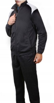 Спортивный костюм мужской СВИТШИРТ + БРЮКИ спортивные костюмы ХЛОПОК черный 938 XL