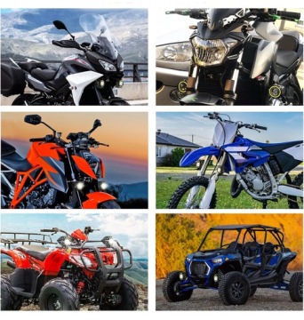 2x МОТОЦИКЛОВЫЕ ГАЛОГЕННЫЕ ЛАМПЫ КОЛЬЦЕВЫЕ ФАРЫ LED 3Ccc