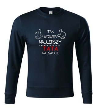 Bluza najlepszy tata męska/unisex