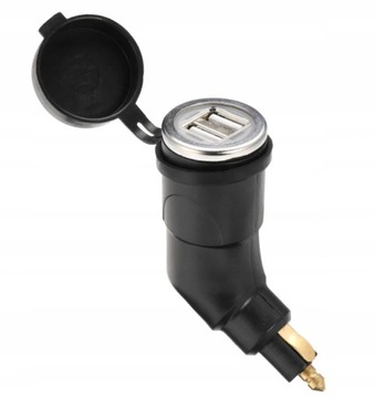 ЗАРЯДНОЕ УСТРОЙСТВО ДЛЯ МОТОЦИКЛА 2x USB 2.1A АДАПТЕР BMW DIN