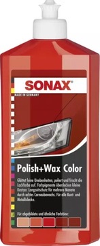 SONAX WOSK KOLORYZUJĄCY CZERWONY 250ML