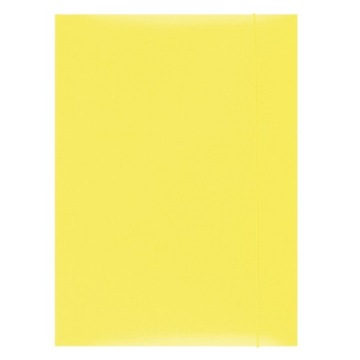 TECZKA Z GUMKĄ OFFICE PRODUCTS, KARTON, A4, 300GSM, 3-SKRZYDŁOWA., ŻÓŁTA