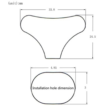 de-Durable 6 шт., кнопки с электрическими головками, ручка, ручка для ремонта, черный цвет