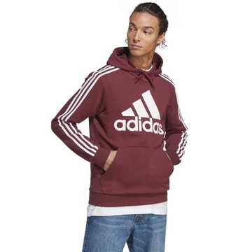 NT Толстовка adidas Big Logo 3 Stripes FL Hoody H47057 красная S