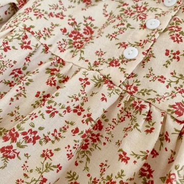 ДЕТСКОЕ БОДИ ХЛОПКОВОЕ ВЕСНА-ЛЕТО RAMPERS РЕТРО ЦВЕТЫ НА СВАДЬБУ 86