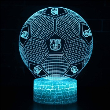 3D НОЧНИК 16 LED + ДИСТАНЦИОННОЕ УПРАВЛЕНИЕ - ФУТБОЛ #404