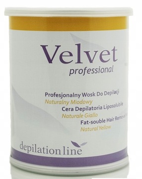 Wosk do Depilacji Velvet Miodowy 800ml Erbel
