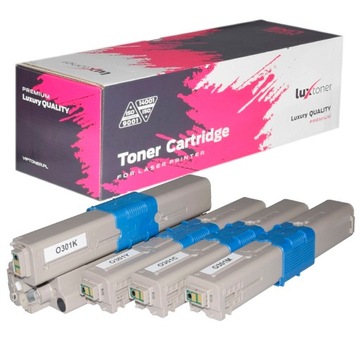 Kpl 4x TONER do OKI C301 C301DN C321DN MC332 MC342