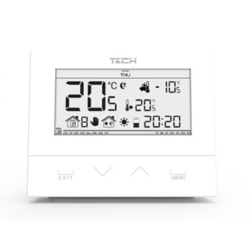 BEZPRZEWODOWY REGULATOR POKOJOWY DWUSTANOWY szklany panel przedni 3mm.
