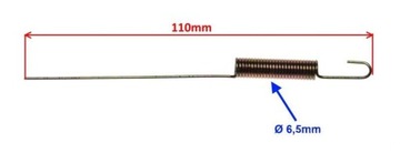 Sprężyna czujnika hamulca tył do junak 904 tylnego