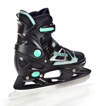 Роликовые коньки Регулируемые коньки 4в1 RAVEN Spirit Black/Mint 40-43