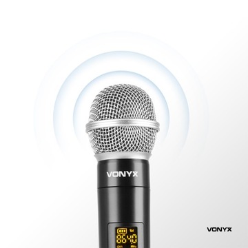 Беспроводной микрофон UHF + приемник с разъемом 6,3 мм