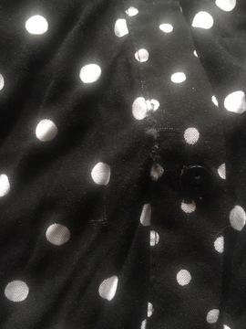 RESERVED Koszulowa sukienka w Kropki Grochy BOHO M