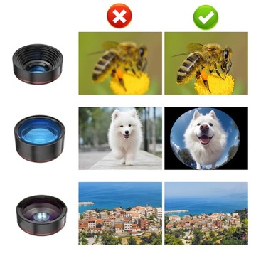 НАБОР ОБЪЕКТИВ ДЛЯ СМАРТФОНА 4 В 1 СО ШТАТИВОМ – 4 ТИПА ЛИНЗ