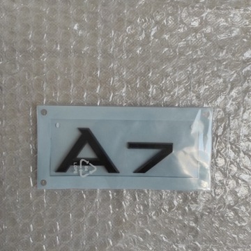 EMBLEMAT ZNACZEK LOGO TYŁ AUDI A7 CZARNY