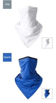 Ice Silk Hanging Ear Triangle Scarf Summer Anti-UV Sun Protection