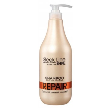 STAPIZ SLEEK LINE REPAIR szampon z jedwabiem do włosów zniszczonych 1000 ml