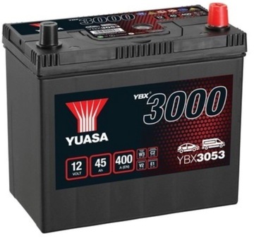 АКУМУЛЯТОР YUASA YBX3053 12V 45AH 400A 