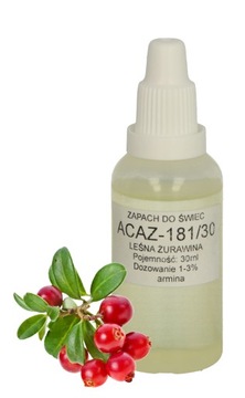 ZAPACH DO ŚWIEC PARAFINY WOSKU ŻURAWINA 30 ML