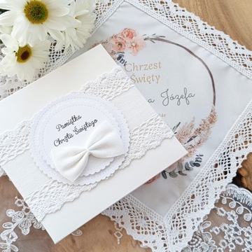 Крещальный халат, коробочка для крестильного халата БОХО