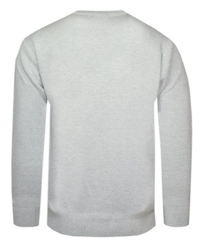 Серый мужской свитер с v-образным вырезом YAMAK -L