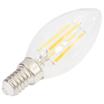 Żarówka LED FILAMENT CANDLE E14 6W 2700K ciepła 720lm mały gwint